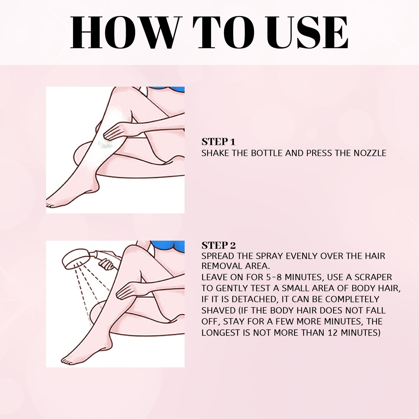 100ml Hair Removal Spray Depilatory Armpit Hair And Legs Hair Foam Mousse And Removal Is Gentle Hair Cream Spray Non-irritating