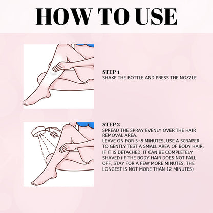 100ml Hair Removal Spray Depilatory Armpit Hair And Legs Hair Foam Mousse And Removal Is Gentle Hair Cream Spray Non-irritating