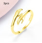 Alloy Simple Hands Hug Ring Opening Adjustable Jewelry
