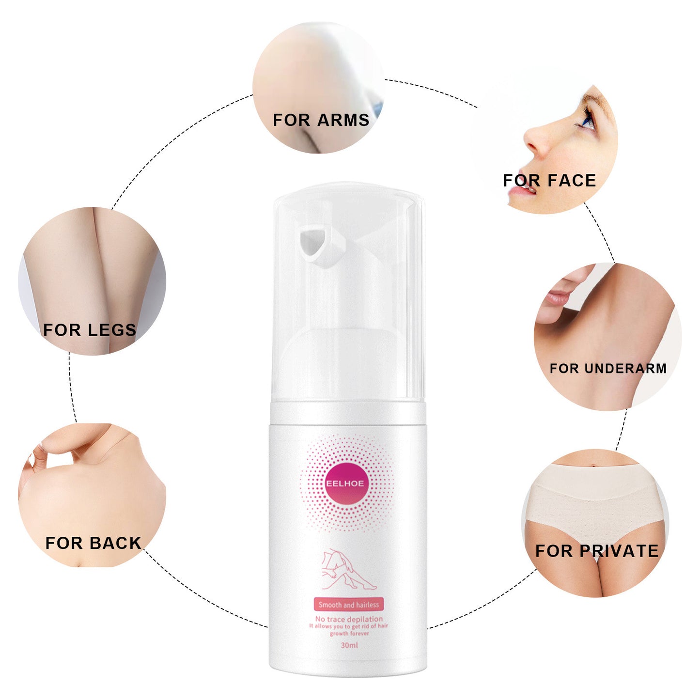 100ml Hair Removal Spray Depilatory Armpit Hair And Legs Hair Foam Mousse And Removal Is Gentle Hair Cream Spray Non-irritating
