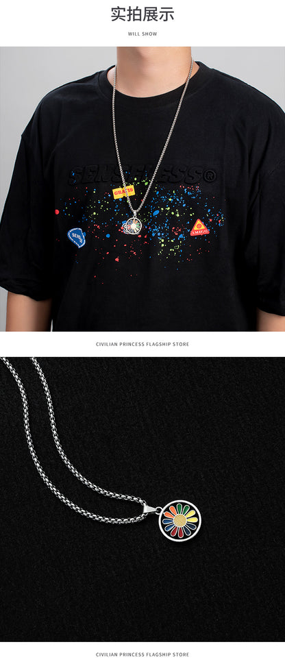 Simple Necklace Hip-hop Cool Letter Long Pendant Jewelry